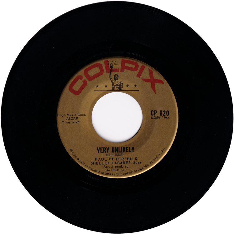 Paul Petersen - She Can't Find Her Keys / Very Unlikely (with Shelley Fabares)