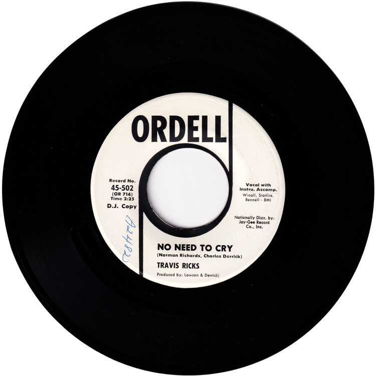 Travis Ricks - Little Girl Don't You Cry / No Need To Cry (Promo)