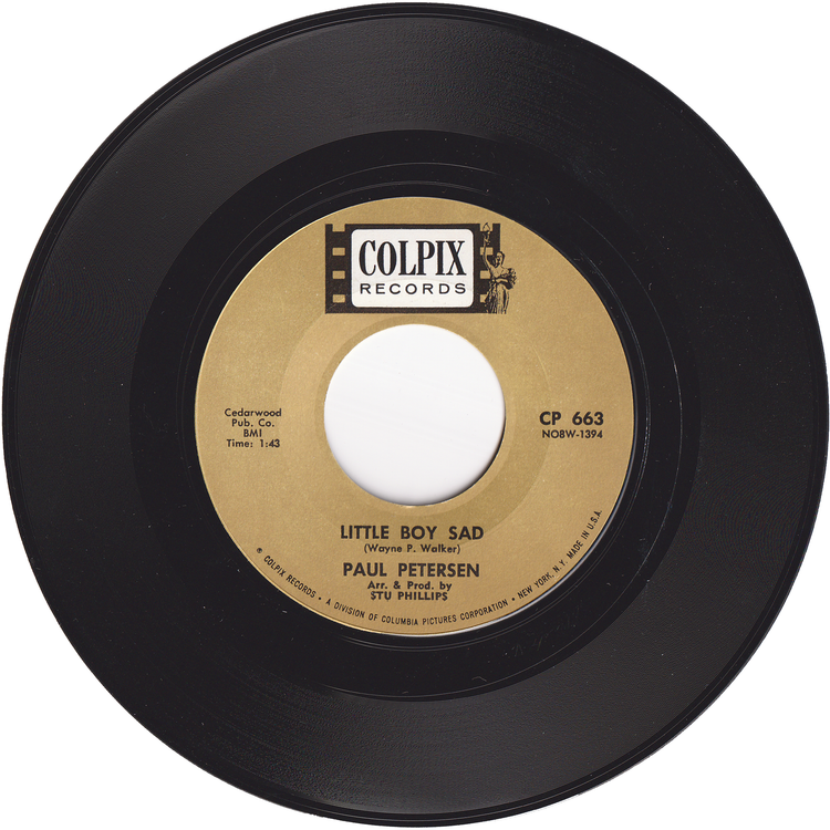 Paul Petersen - My Dad / Little Boy Sad