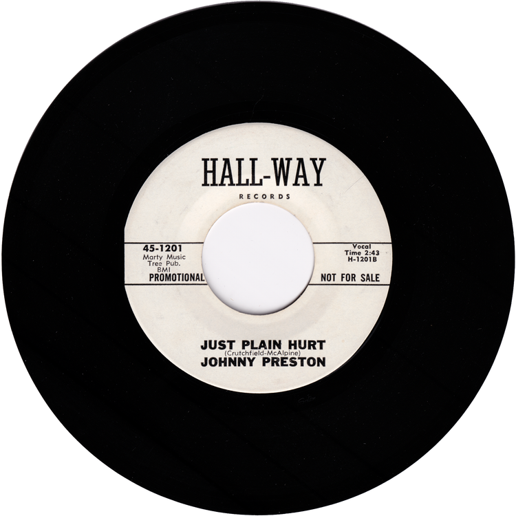 Johnny Preston - All Around The World / Just Plain Hurt (Promo)