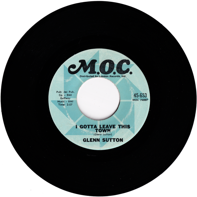 Murry Kellum - Long Tall Texan / Glenn Sutton - I Gotta Leave This Town