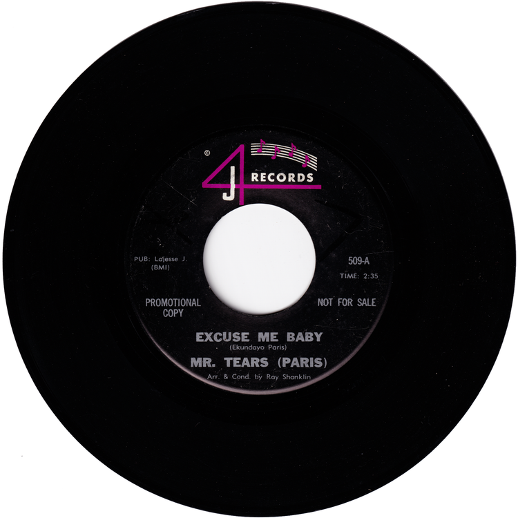 Mr. Tears (Paris) - Don't Lead Me On / Excuse Me Baby (Promo)
