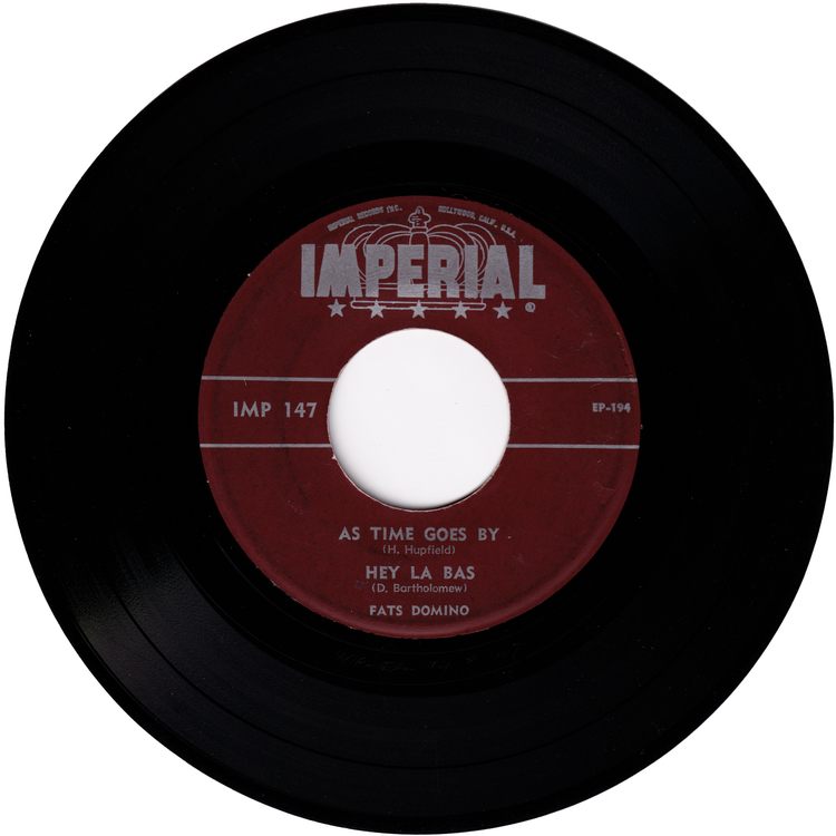 Fats Domino - The Rooster Song - My Happiness / As Time Goes By - Hey La Bas