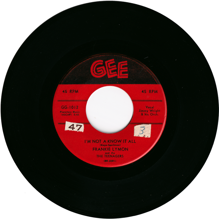 Frankie Lymon & The Teenagers - I Want You To Be My Girl / I'm Not A Know It All