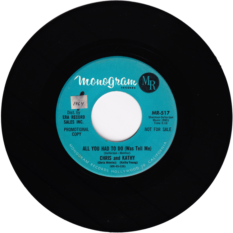 Chris & Kathy - You're The One / All You Had To Do (Promo)