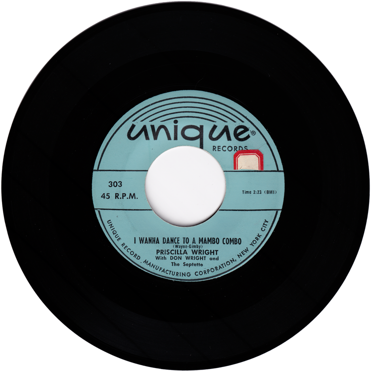 Priscilla Wright - The Man In The Rain Coat / I Want To Dance To The Mambo Combo