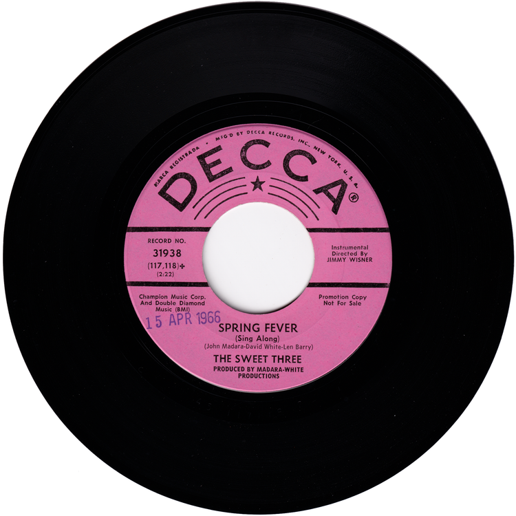 The Sweet Three - Spring Fever / Spring Fever (Sing Along) (Promo)