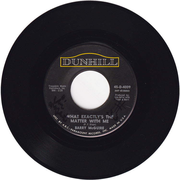 Barry McGuire - Eve of Destruction / What Exactly's The Matter With Me