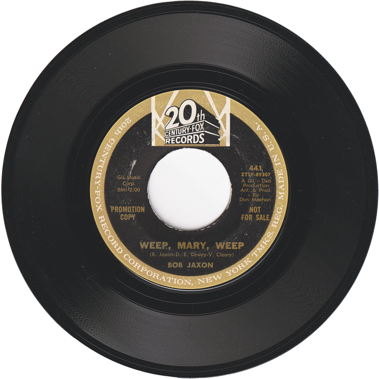 Bob Jaxon - Do The People / Weep, Mary, Weep (Promo)