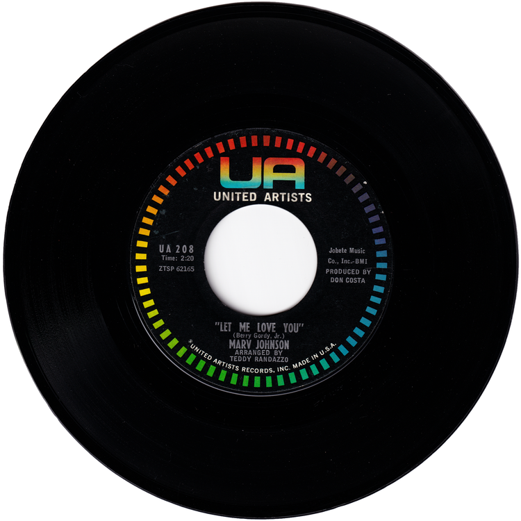 Marv Johnson - I Love The Way You Love / Let Me Love You (Black label)