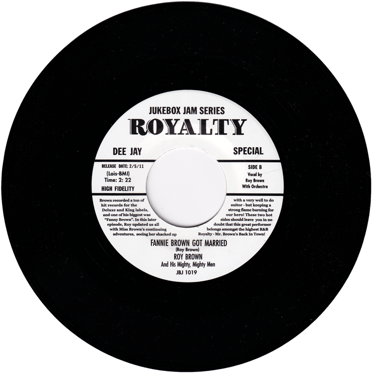 Roy Brown & his Mighty Mighty Men - Mr. Hound Dog's In Town / Fannie Brown Got Married (JUKEBOX JAM)