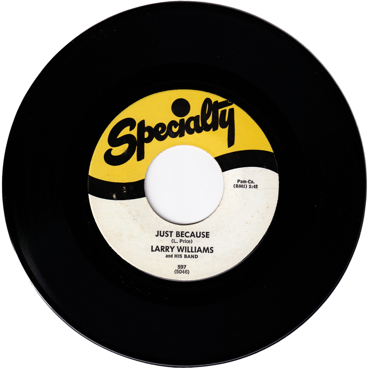 Larry Williams - Let Me Tell You, Baby / Just Because (Re-Issue)
