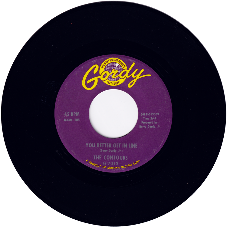 The Contours - Shake Sherry / You Better Get In Line