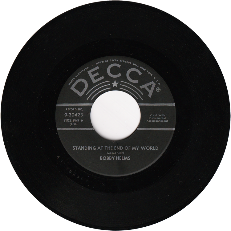 Bobby Helms - My Special Angel / Standing At The End Of My World (2nd.press)