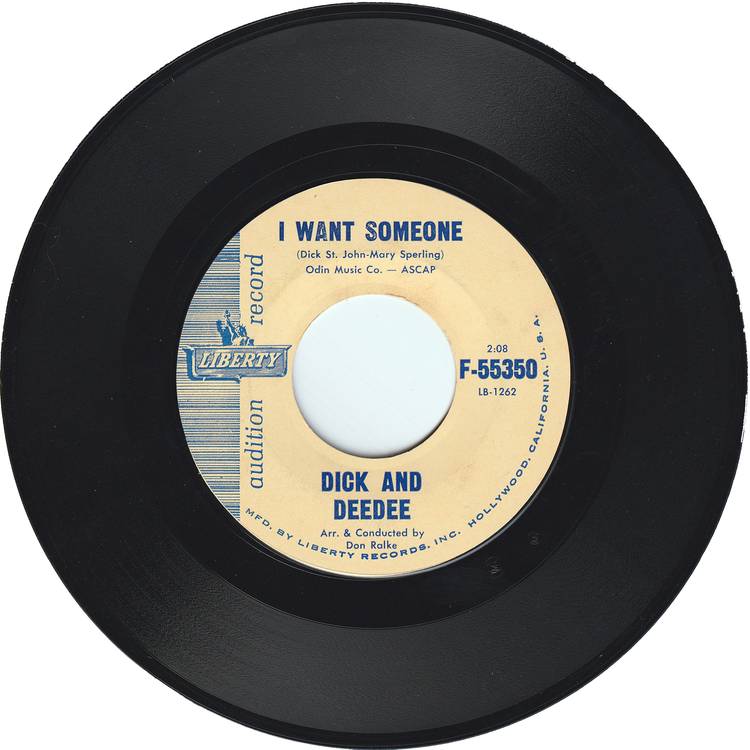 Dick & Dee Dee - The Mountain's High / I Want Someone (Promo)