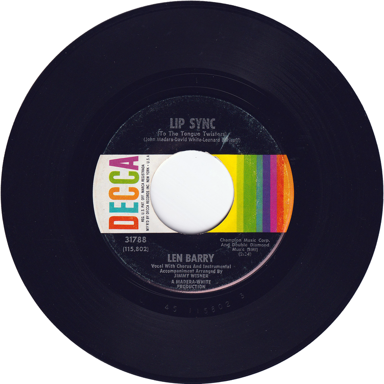 Len Barry - At The Hop "65" / Lip Sync