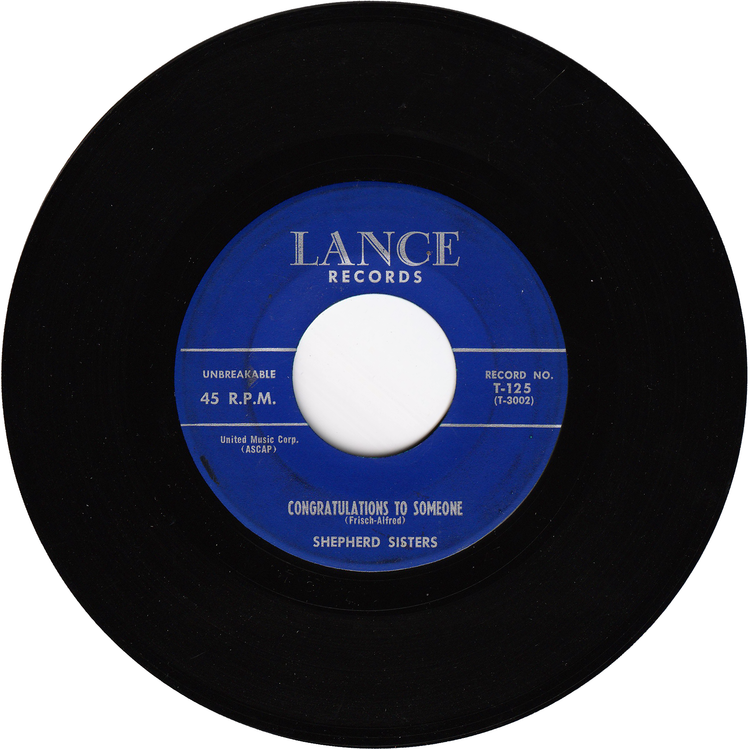 The Shepherd Sisters - Alone / Congratulations To Someone