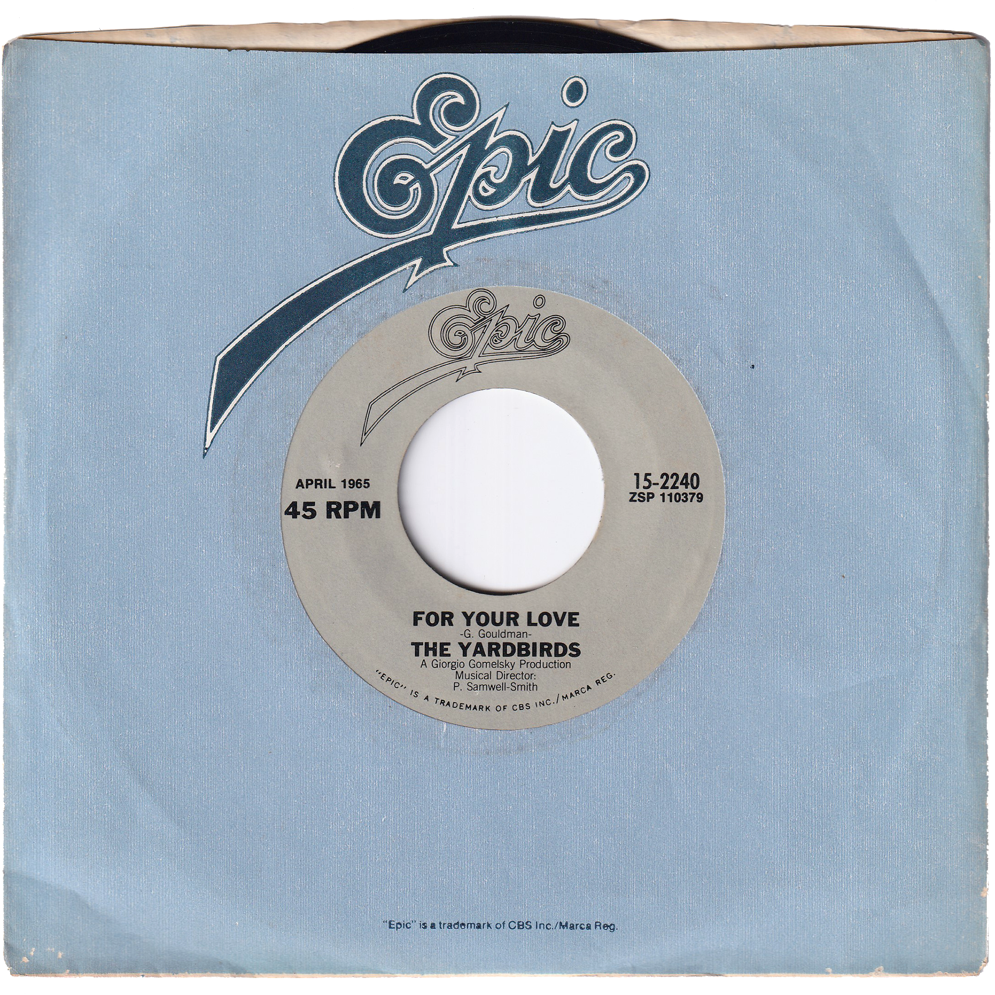 The Yardbirds - For Your Love / Heart Full Of Soul (Re-Issue