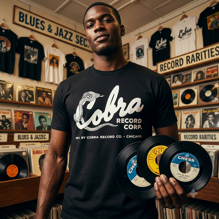Cobra Records label T-Shirt｜5.6オンス ハイクオリティー Tシャツ 5001-01