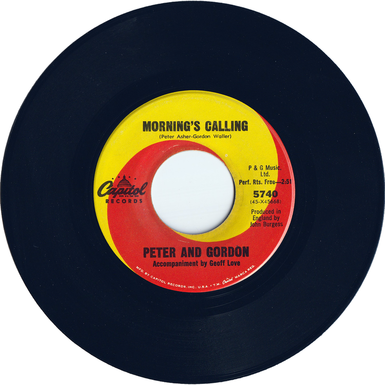 Peter & Gordon - Lady Godiva / Morning's Calling