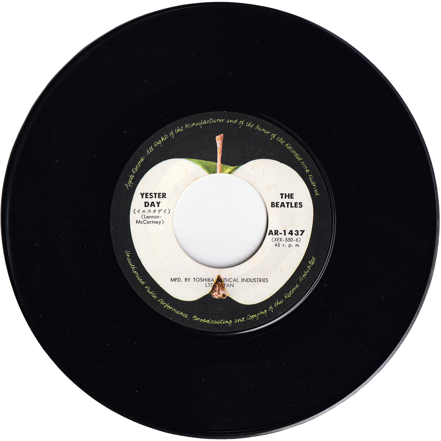 The Beatles - Yesterday / Act Naturally [Japan Re-Issue, w The Beatles - Yesterday / Act Naturally [Japan Re-Issue, w