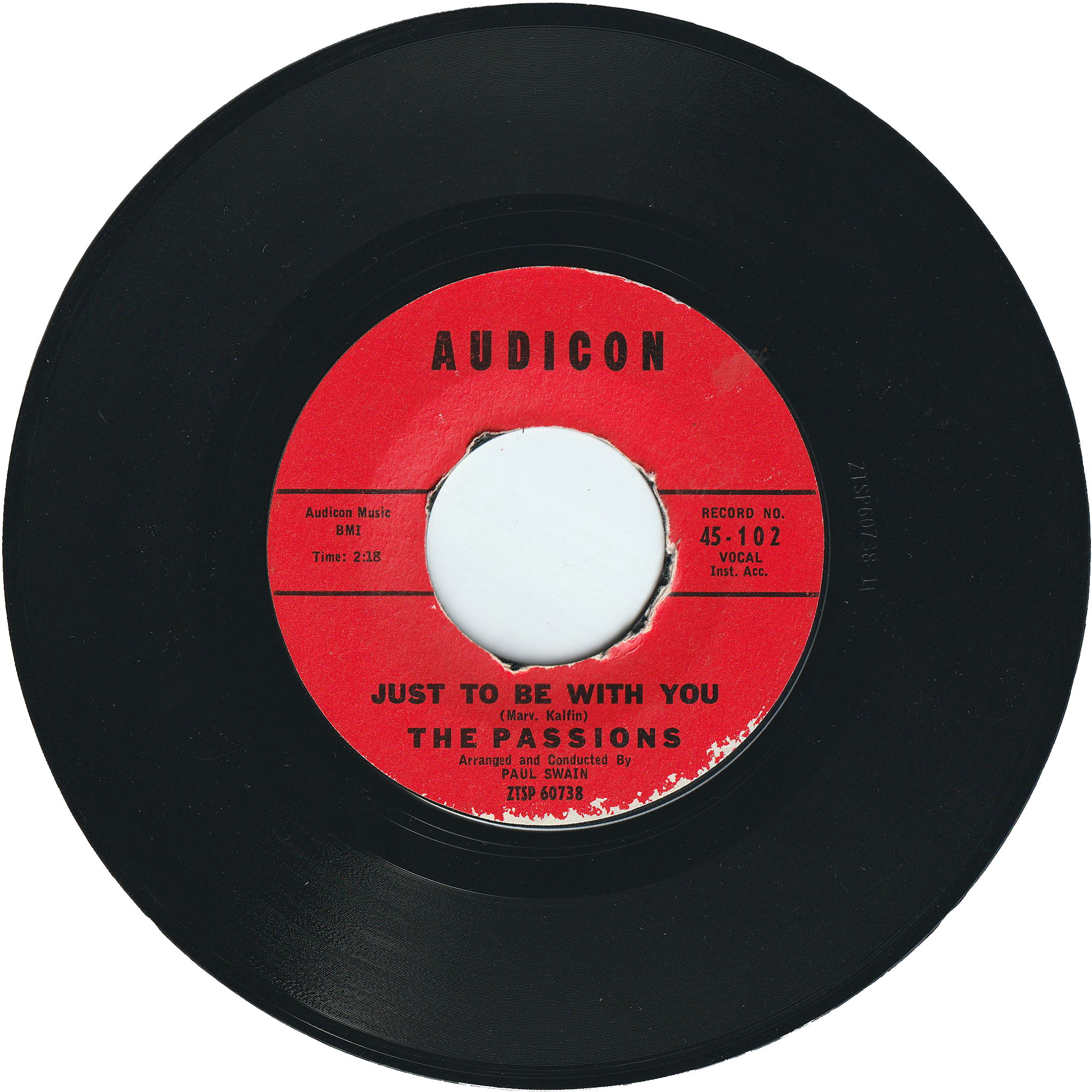The Passions - Just To Be With You / Oh Melancholy Me – NIGHT BEAT RECORDS