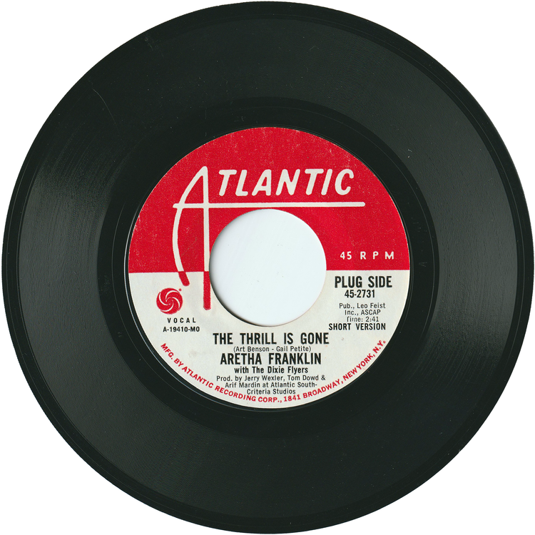 Aretha Franklin - The Thrill Is Gone (Short) / The Thrill Is Gone (Long) (Promo)