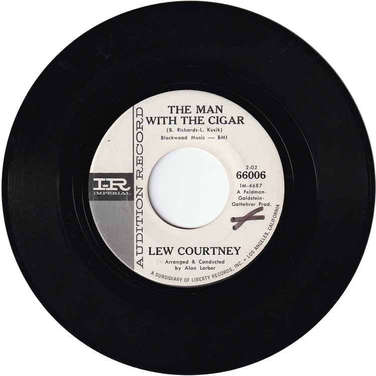 Lou Courtney - The Man With The Cigar / Come On Home (Promo)