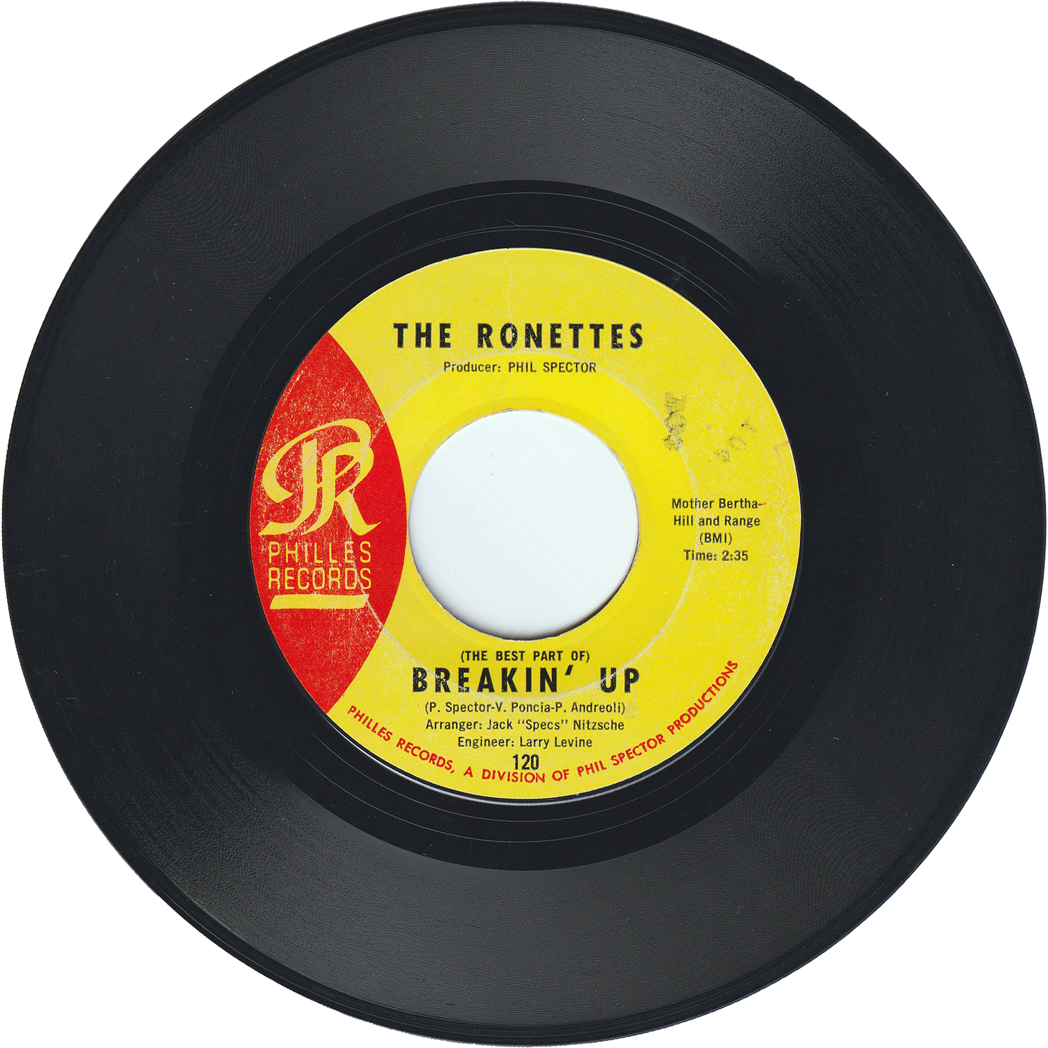 The Ronettes - (The Best Part Of) Breakin' Up / Big Red