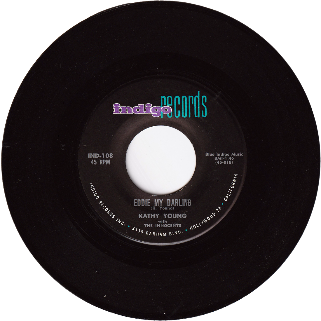 Kathy Young & The Innocents - A Thousand Stars / Eddie My Darling ...