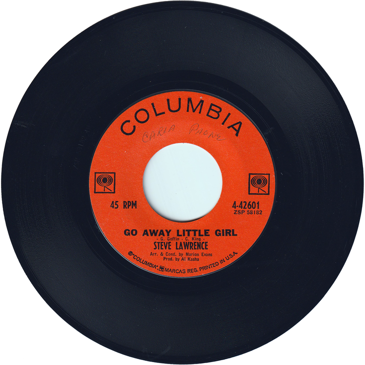 Steve Lawrence - Go Away Little Girl / If You Love Her Tell Her So (w/PS)