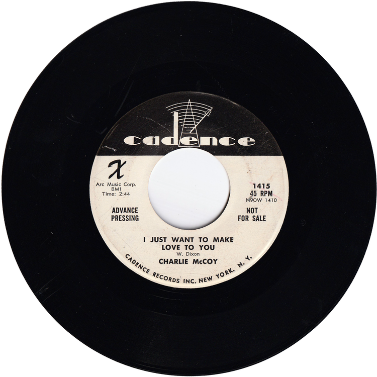 Charlie McCoy - Rooster Blues / I Just Want To Make Love To You (Promo)