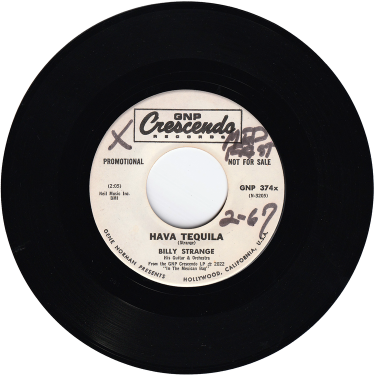 Billy Strange Hava Tequila / Caliente (Promo) NIGHT BEAT RECORDS