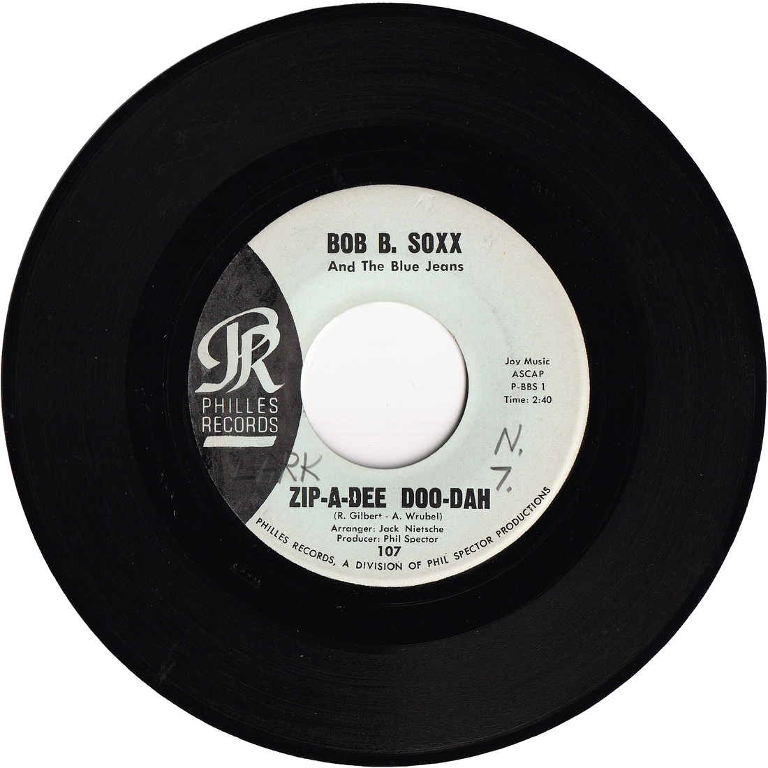 Bob B. Soxx & The Blue Jeans - Zip-A-Dee Doo-Dah / Flip & Nitty – NIGHT ...