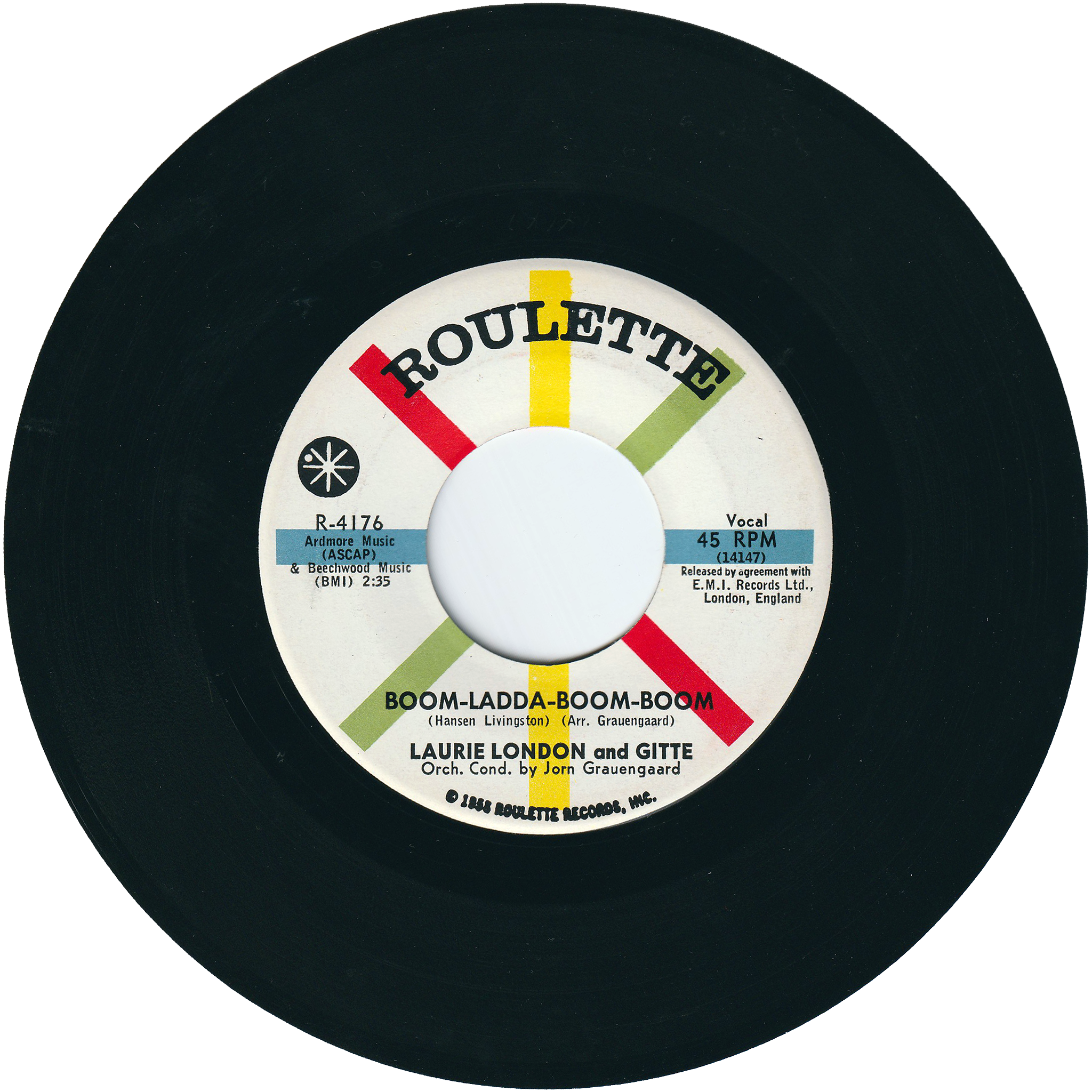 Laurie London - Boom-Ladda-Boom-Boom / Pretty Eyed Baby – NIGHT BEAT ...