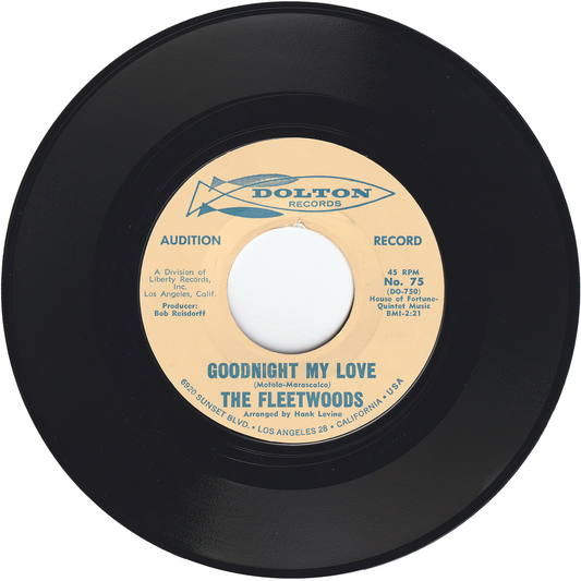 The Fleetwoods - Goodnight My Love / Jimmy Beware (Promo)