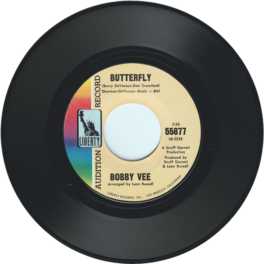 Bobby Vee - Butterfly / Save A Love (Promo)