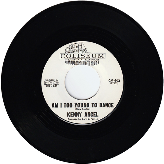 Kenny Ancel - Am I Too Young To Dance / Teenage Honeymoon (Promo)