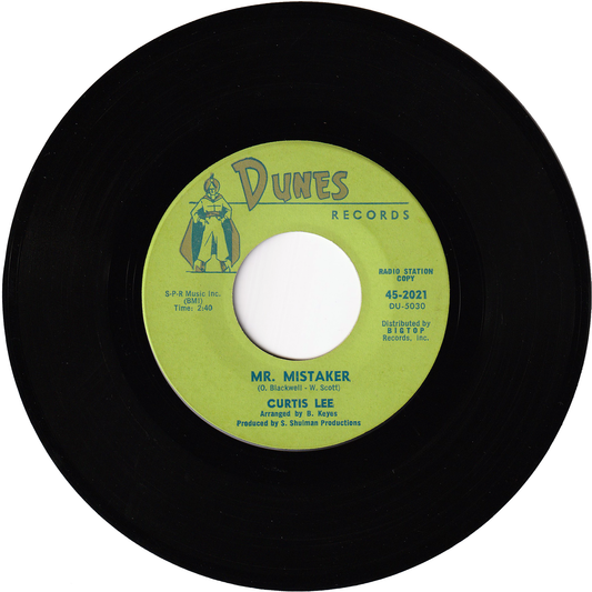 Curtis Lee - Mr. Mistaker / Pickin' Up The Pieces Of My Heart (Promo)
