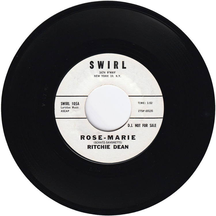 Ritchie Dean - Rose-Marie / One Girl (Promo)