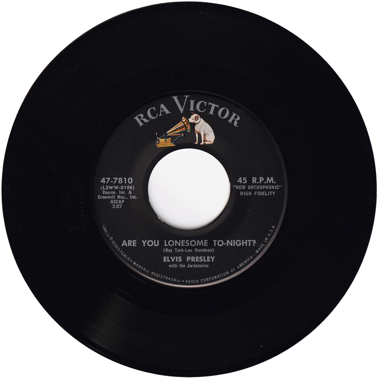 Elvis Presley - Are You Lonesome To-Night? / I Gotta Know (w/PS)