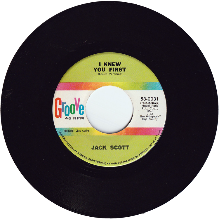 Jack Scott - Blue Skies (Moving In On Me) / I Knew You First