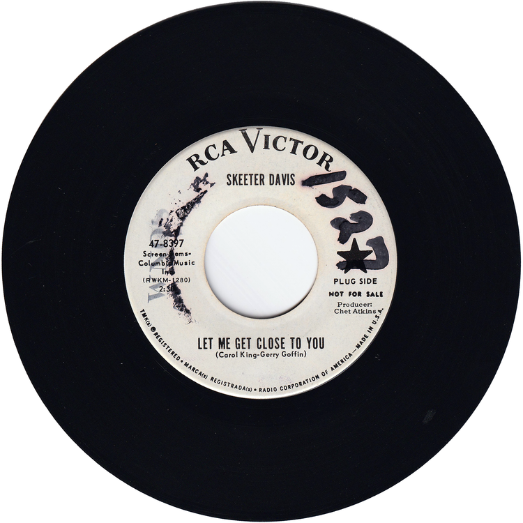 Skeeter Davis - Let Me Get Close To You / The Face Of A Clown (Promo)