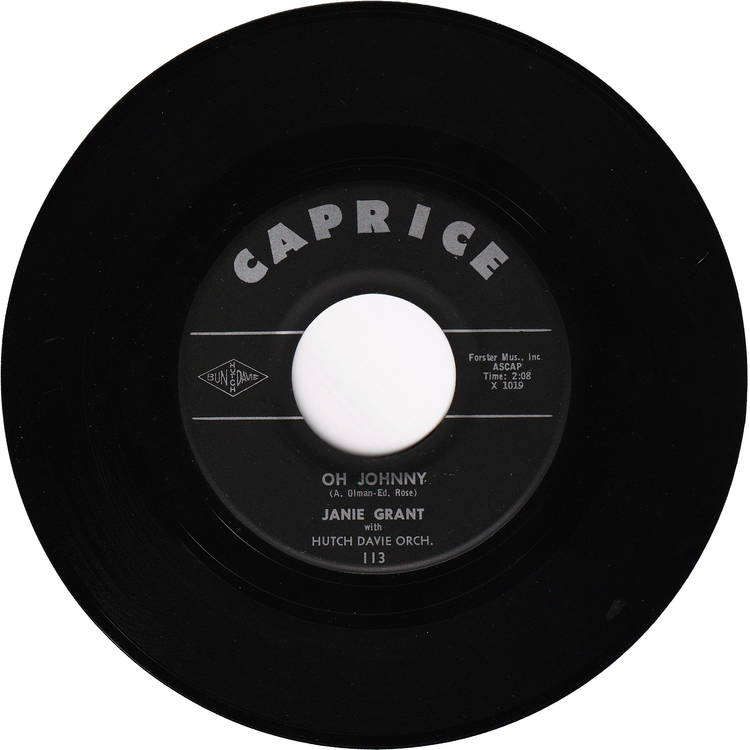Janie Grant - Oh Johnny / Oh My Love
