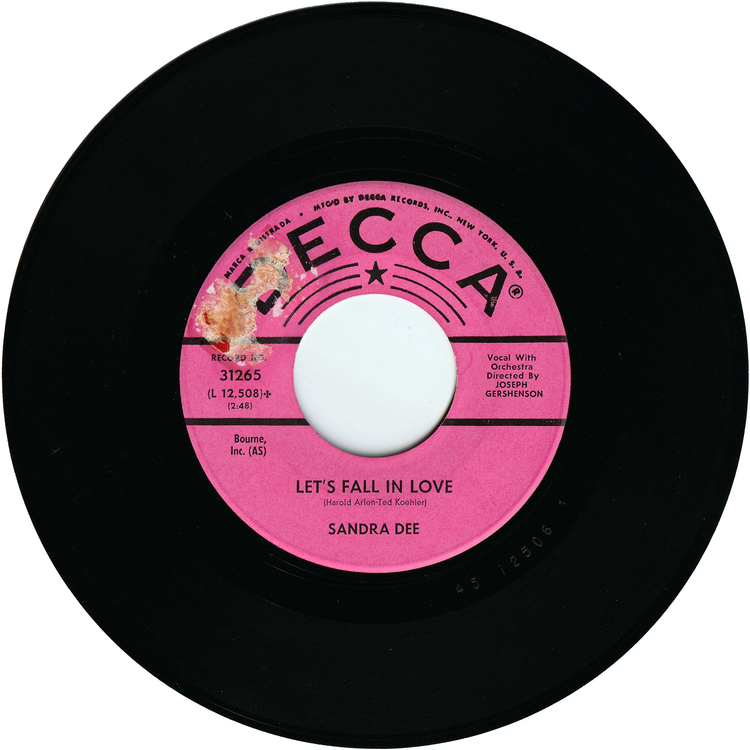 Sandra Dee - Tammy, Tell Me True / Let's Fall In Love (Promo)