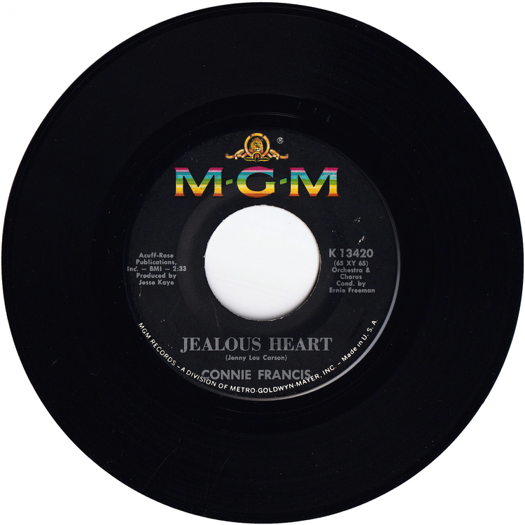 Connie Francis - Jealous Heart / Can I Real On You