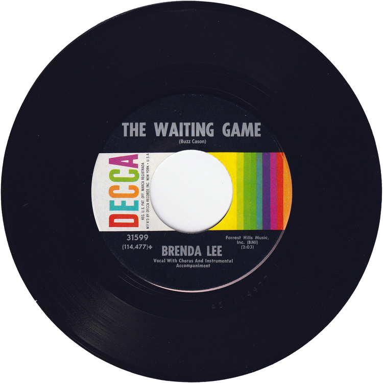 Brenda Lee - Think / The Waiting Game (w/PS)