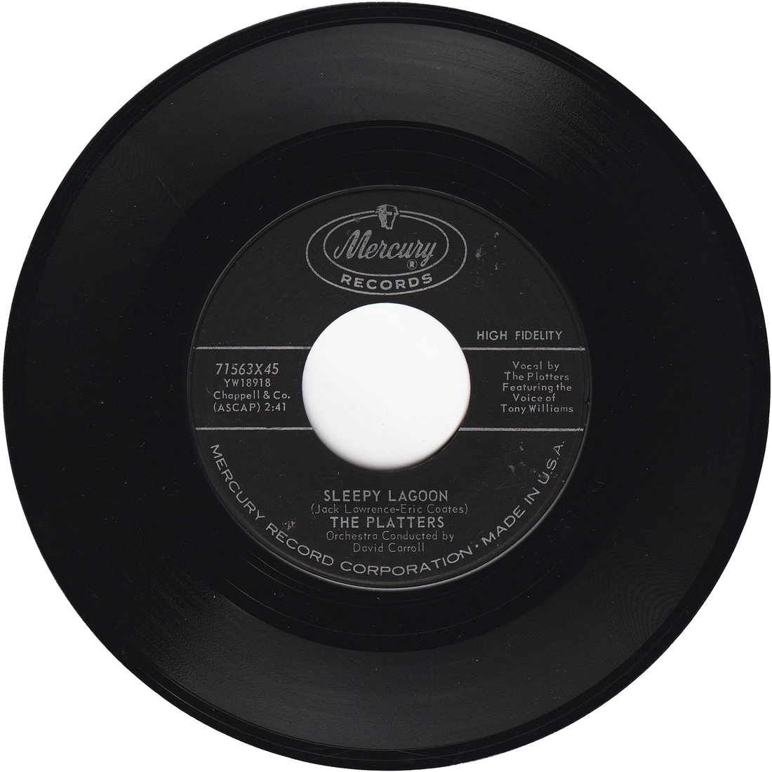 The Platters Harbor Lights / Sleepy Lagoon NIGHT BEAT RECORDS