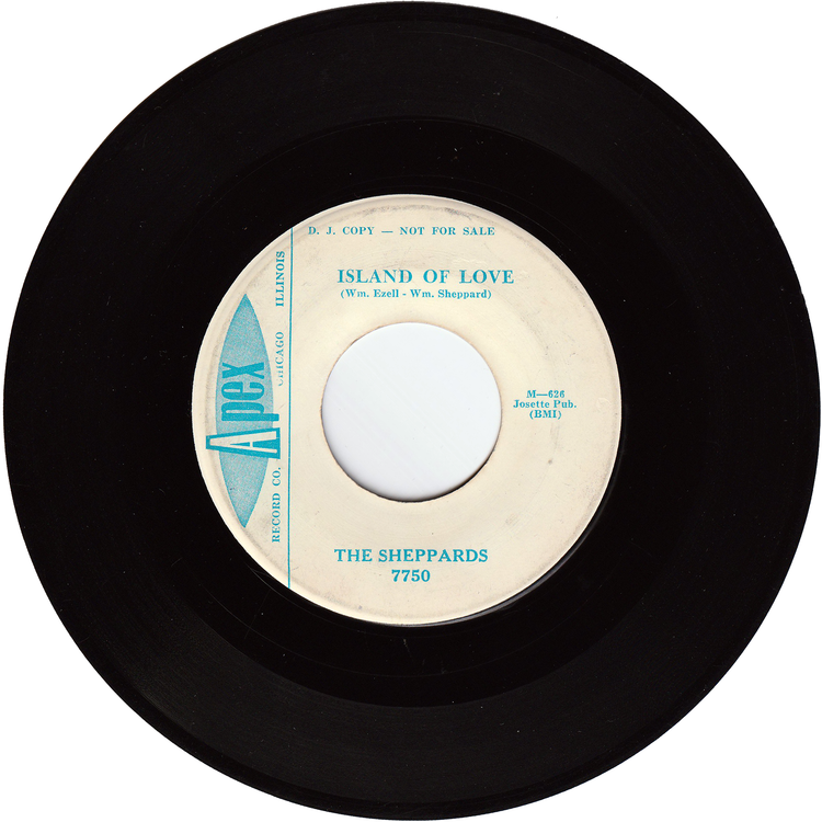 The Sheppards - Island Of Love / Never Felt This Way Before (APEX label, Promo)