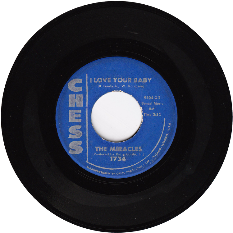 The Miracles - Bad Girl / I Love Your Baby (CHESS blue label)